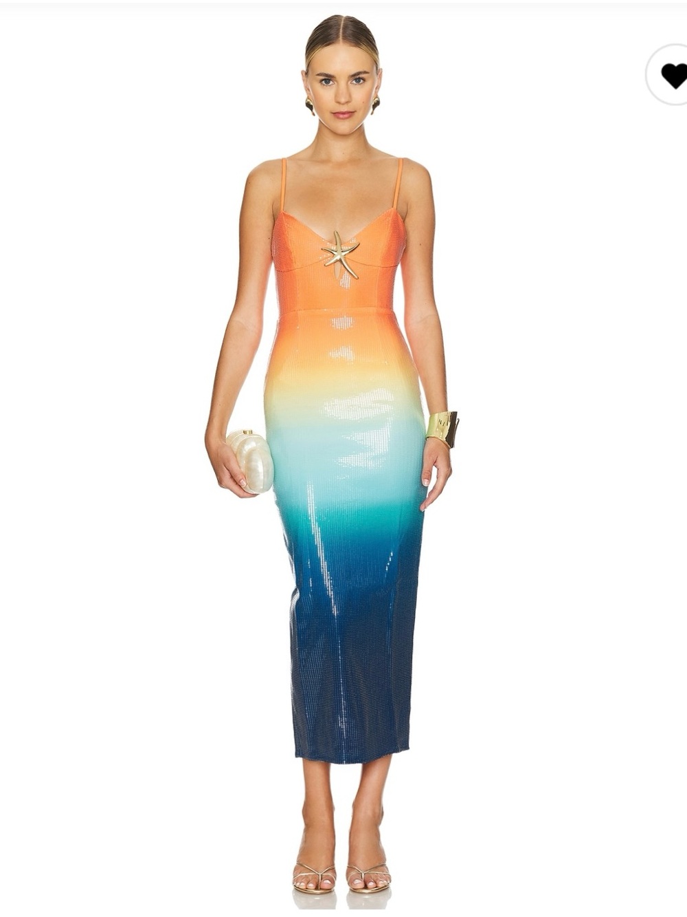 Revolve Runaway The Label Benito Ombre Sequin Dress with Starfish Midi Dress